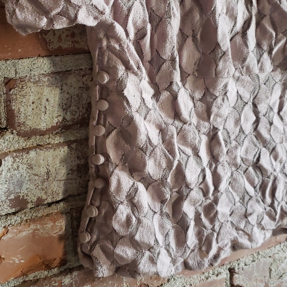 Fitted wrap front lace top with button detail - Picture 7 of 7